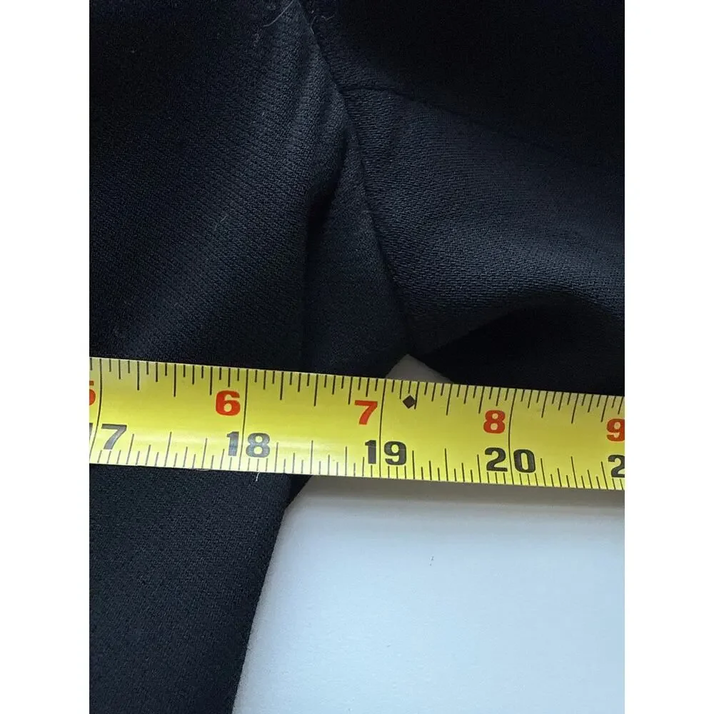 Vintage Chanel Single Breasted Fitted Wool Blazer in Black Size 44